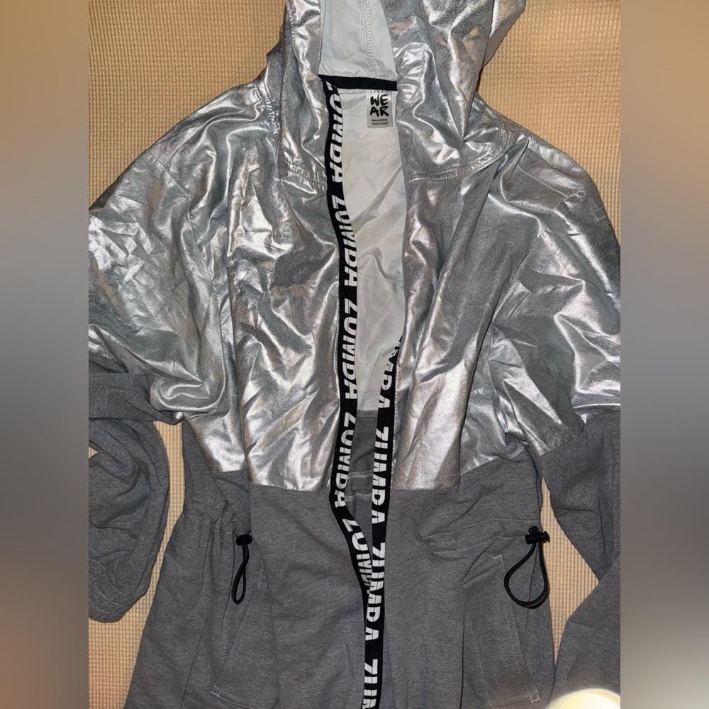 Zumba Together Zip-Up Long Parka Medium - image 3